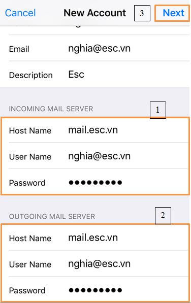 Xác nhận dữ liệu cấu hình đầy đủ