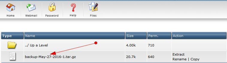 Tải file .tar.gz về máy tính