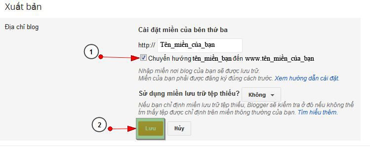 Tích chọn chuyển hướng domain gốc về www