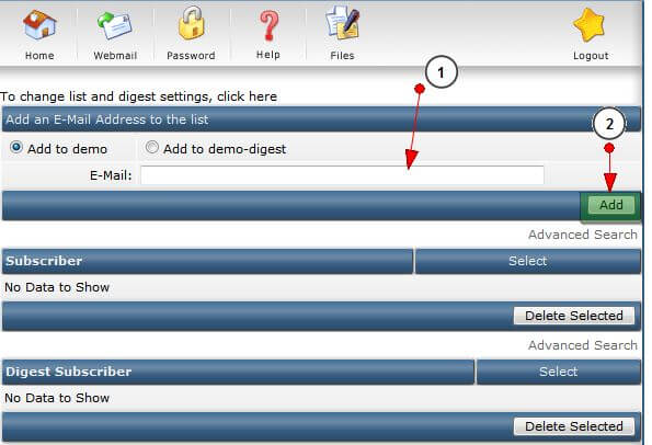 Nhập email và click Add