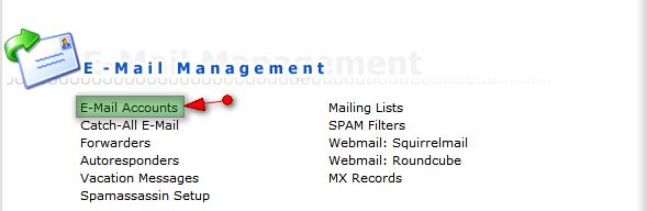 Chọn mục Email Accounts
